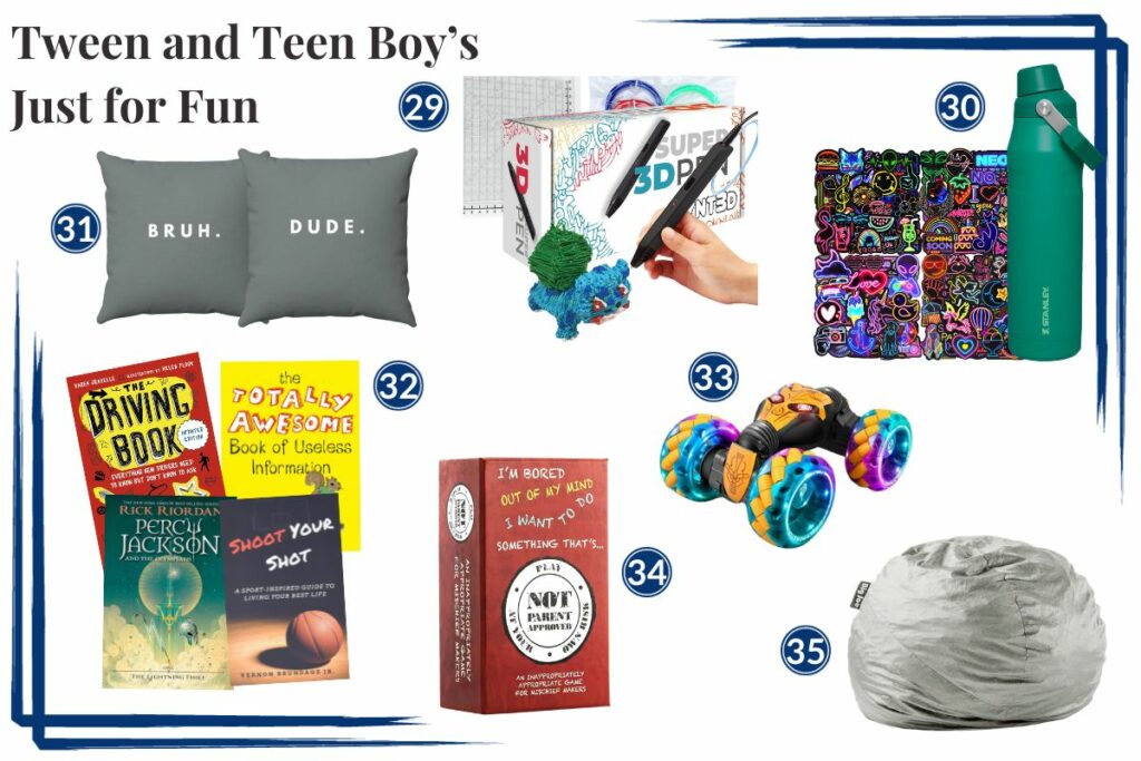 2023 Boy's Gift Guide - Just for Fun Collage